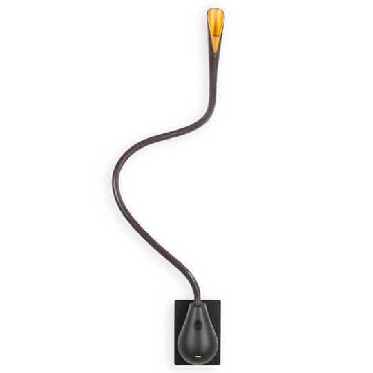 Innermost Cobra - brun läder LED-vägglampa