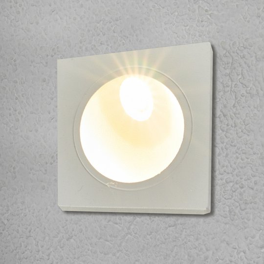 Inbyggda vägglampa Ian för utomhus, med LEDs