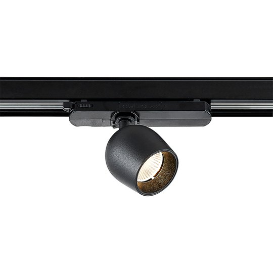 Arcchio Bartu LED-skenspotlight, svart 3 000 K