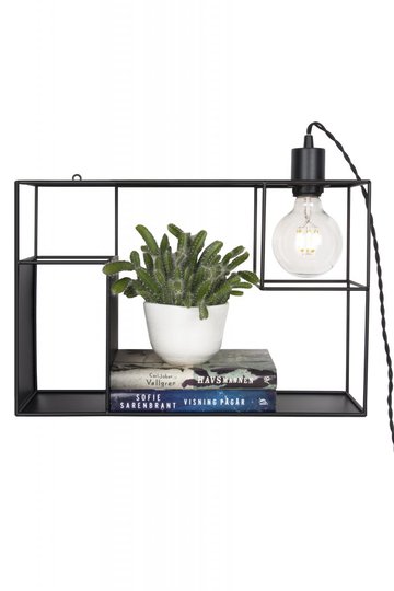 Vägglampa/Bordslampa Shelfie (Svart)
