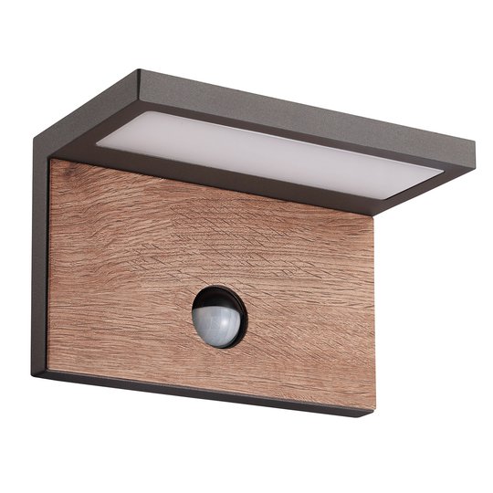 LED-utomhusvägglampa Ruka med rörelsesensor