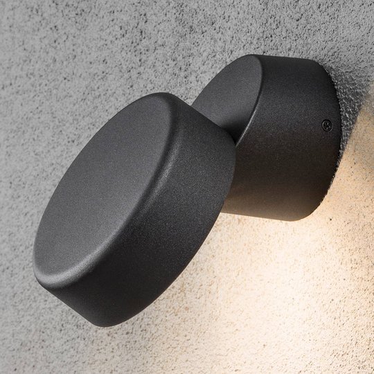 Modern LED-utomhusvägglampa Vicenca ljusjustering
