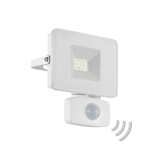 Utomhus LED-spot Faedo 3 med sensor, vit, 10 W