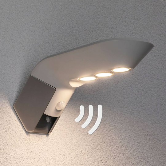 Paulmann LED-solcellsutomhusvägglampa Soley vit