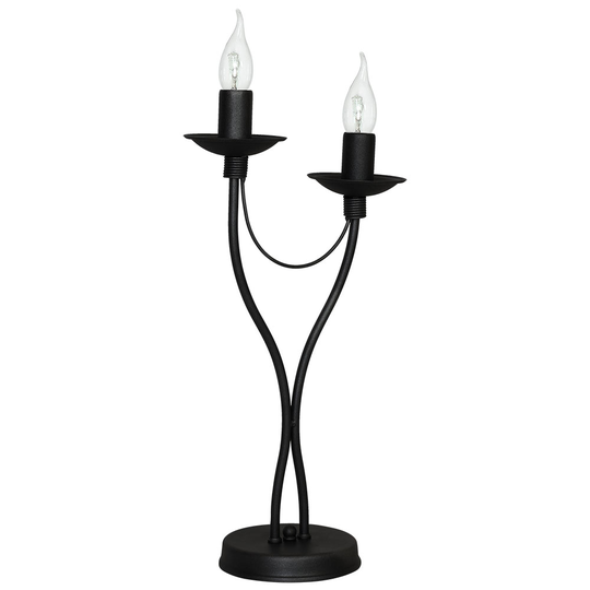 Rosa bordslampa (Svart)