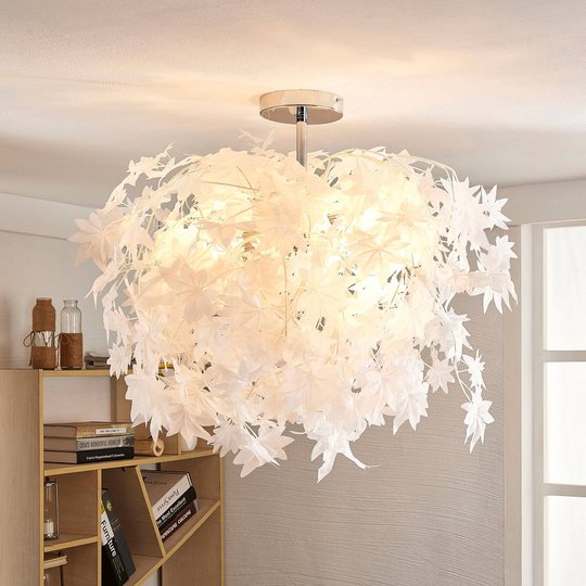 Förtrollande taklampa Maple med löv