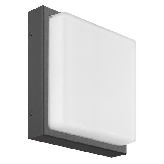 Kvadratisk LED-utomhusvägglampa Ernest