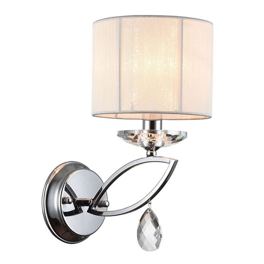 Vägglampa Miraggio med kristallhänge