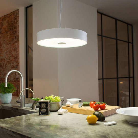 Philips Hue White Ambiance Fair pendellampa vit