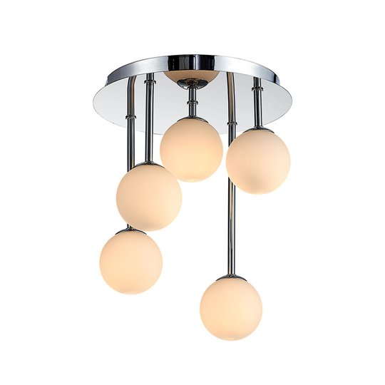 Lindby Chrissy taklampa, 5 lampor, 25 cm