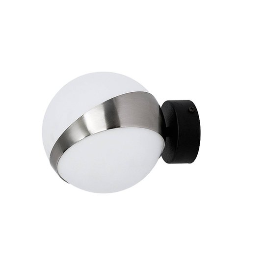 Vägglampa Parcel, vit/silver