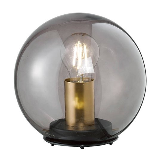 Bordslampa Dini med kulskärm av glas, 30 cm