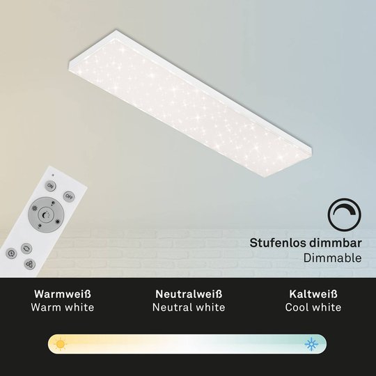 LED-stjärnhimmel Frameless CCT, 100 x 25 cm