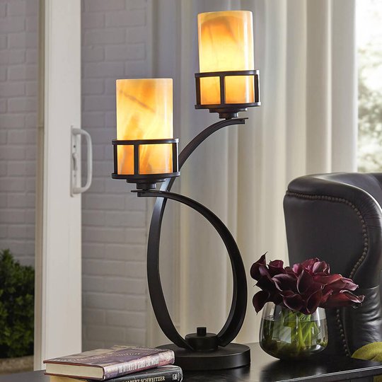 Med Onyx-skärmar - bordslampa Kyle