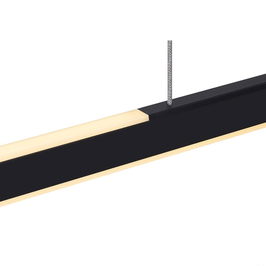 SLV One Linear LED-hänglampa, 140 cm, svart