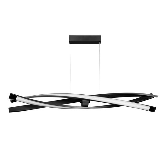 LED-pendellampa Sagitta, 3 lampor, svart