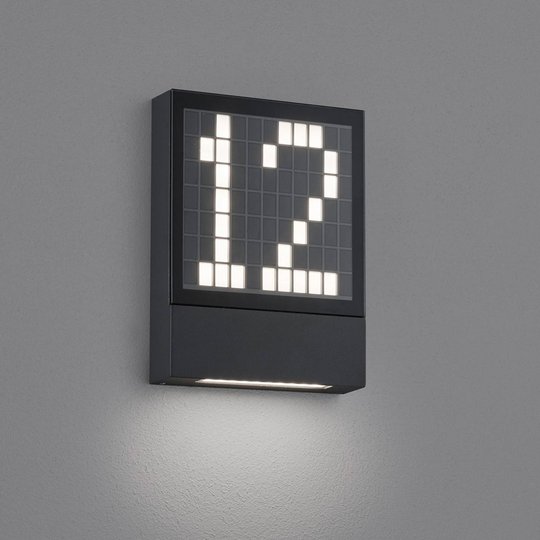 Helestra Dial LED-husnummerlampa, aluminium
