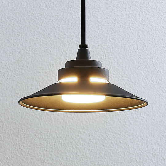 LED-utomhushänglampa Cassia, mörkgrå