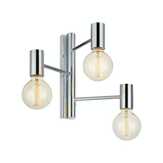 Badrumsbelysning BLÄNKA 3 L vägglampa (Förkromad/blank)