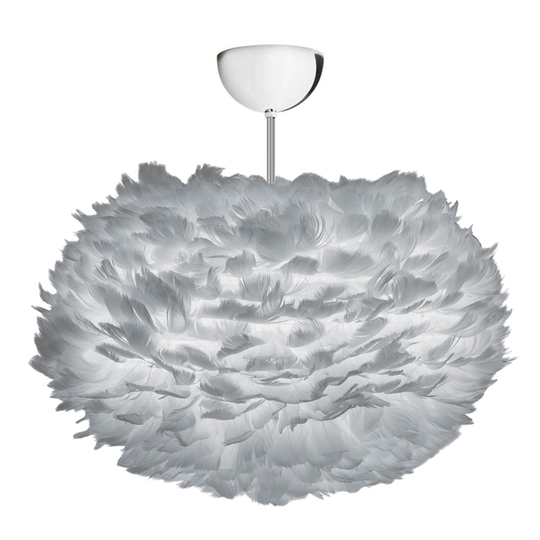 Eos plafond M (krom) (Grå)