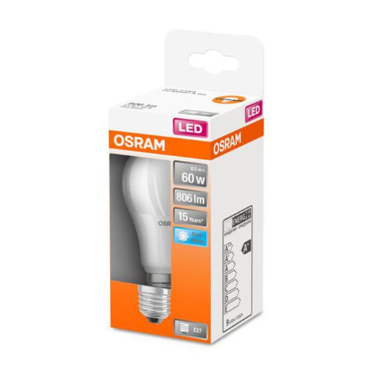 OSRAM LED-lampa E27 8,5 W 840 Star A60, matt
