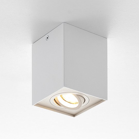 ELC Aleena downlight, justerbar, kantig, vit