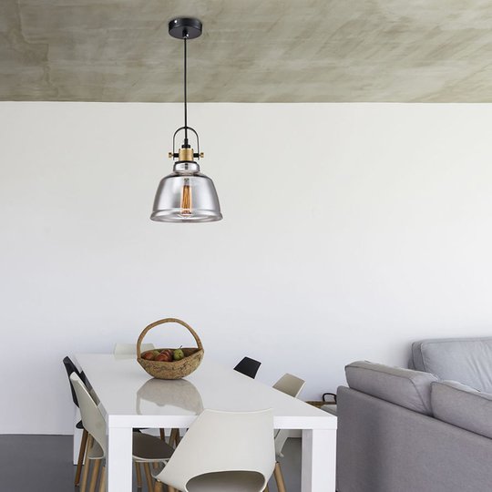 Irving – vintage-pendellampa i glas