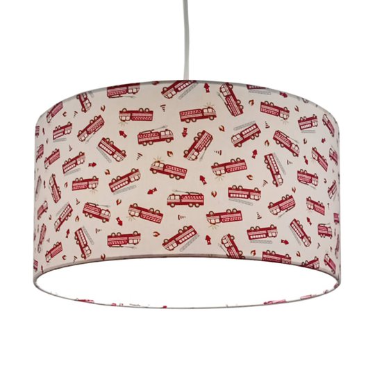 Hänglampa Brandkår med textilskärm