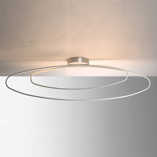 Nätt LED-taklampa Flair, aluminium