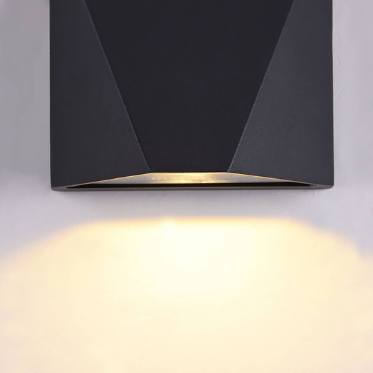 Maytoni Beekman LED-utomhusvägglampa 3 000 K svart