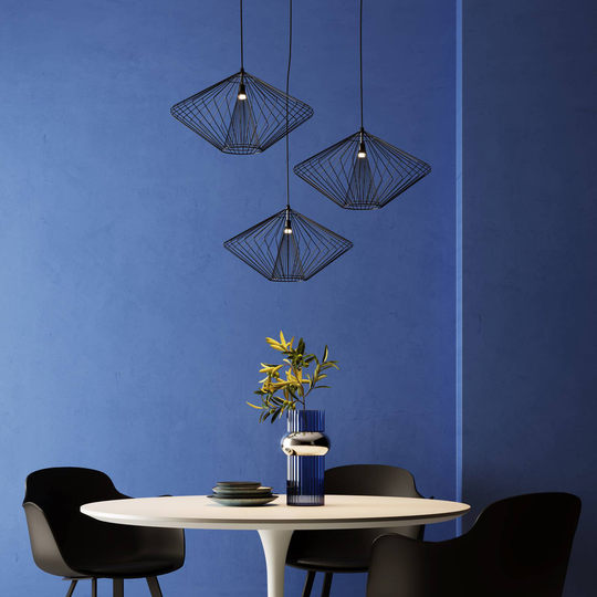 KARE Modo Wire Round hänglampa Ø 44 cm svart
