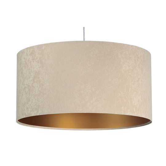 Hänglampa Salina, beige/guld Ø 50 cm
