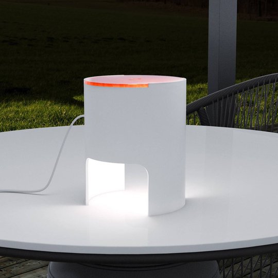 Martinelli Luce Civetta bordslampa diffusor orange