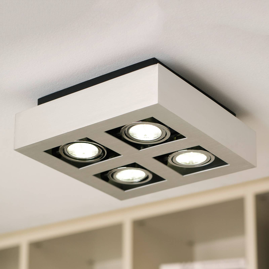 LED-plafondlampa Loke, fyra ljuskällor