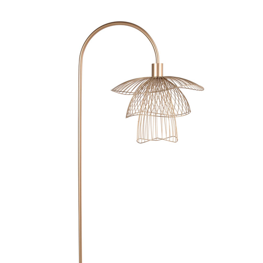 Forestier Papillon XS golvlampa, champagne
