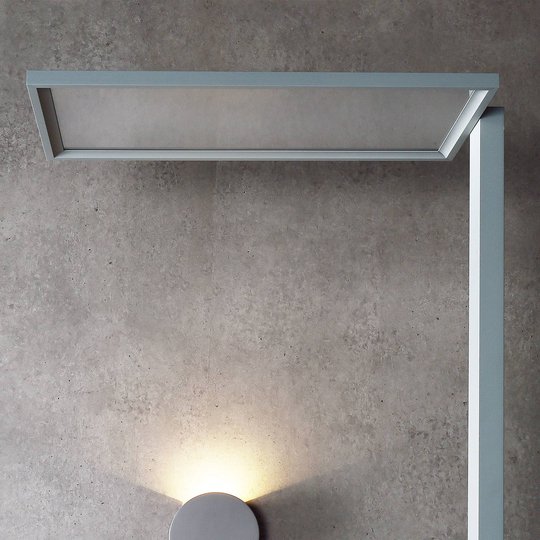 LED-golvlampa Office One Transparent touchdim
