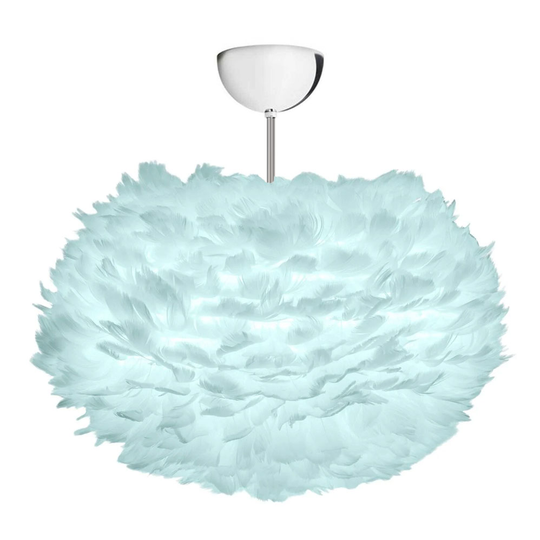 Eos plafond M (krom) (Blå)