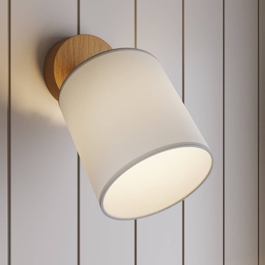 Väggspot Corralee, vit, 1 lampa