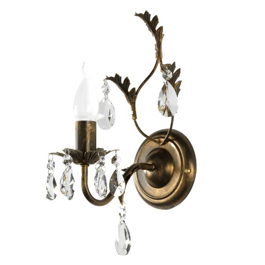 Vägglampa Teresa som ljuskrona, 1 lampa