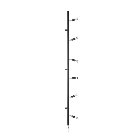 Tak/vägglampa STAR 6 Svart, Örsjö belysning