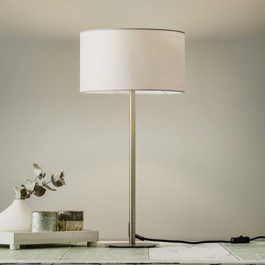 Schöner Wohnen Pina bordslampa ljusgrå