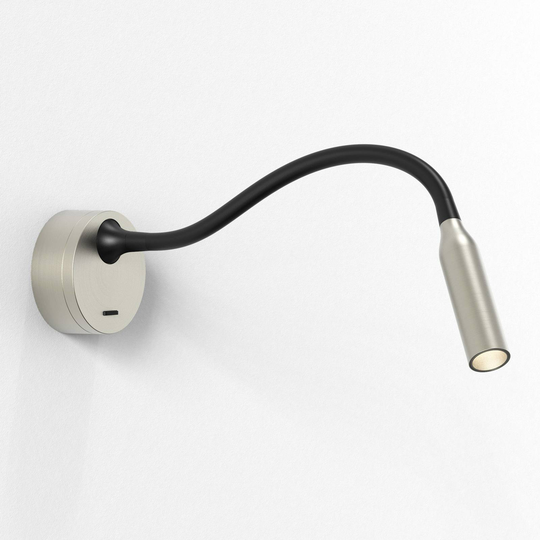 Astro Lucca LED-vägglampa med flexarm, nickel