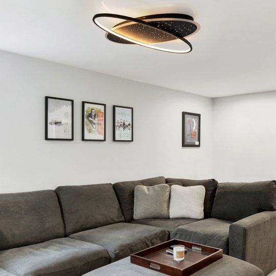 LED-taklampa Venus, stjärnhimmeloptik