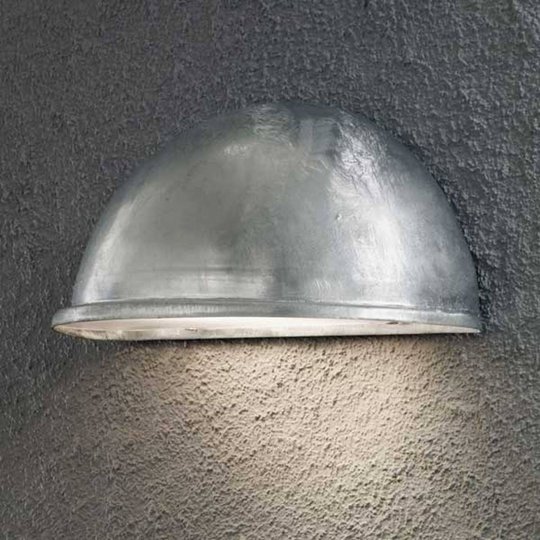 Solid utomhusvägglampa TORINO E27, galvaniserad