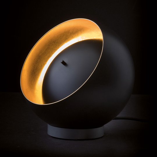 Oluce Eva LED-bordslampa i kulform svart