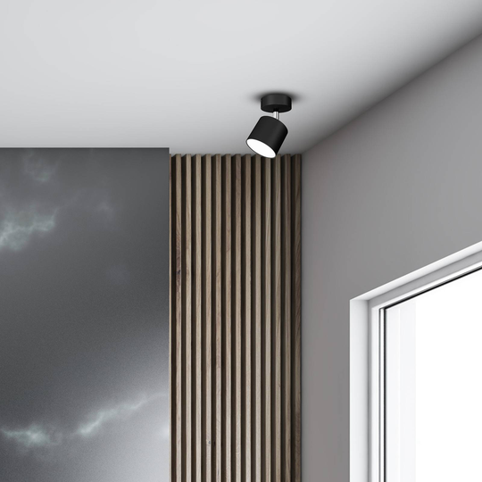 Takspotlight Cloudy, 1 lampa, svart