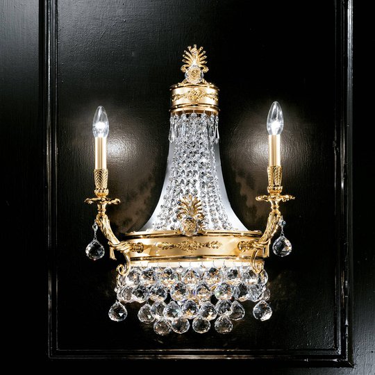 kristallvägglampa Umbria
