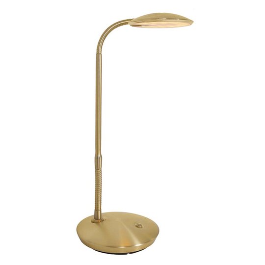 Zenith – mässingsfärgad LED-bordslampa med dimmer