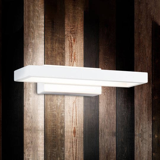 LED-vägglampa Everett, bredd 24 cm