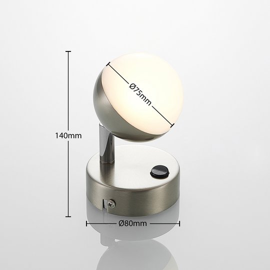 Lindby Lientje LED-vägglampa av stål
